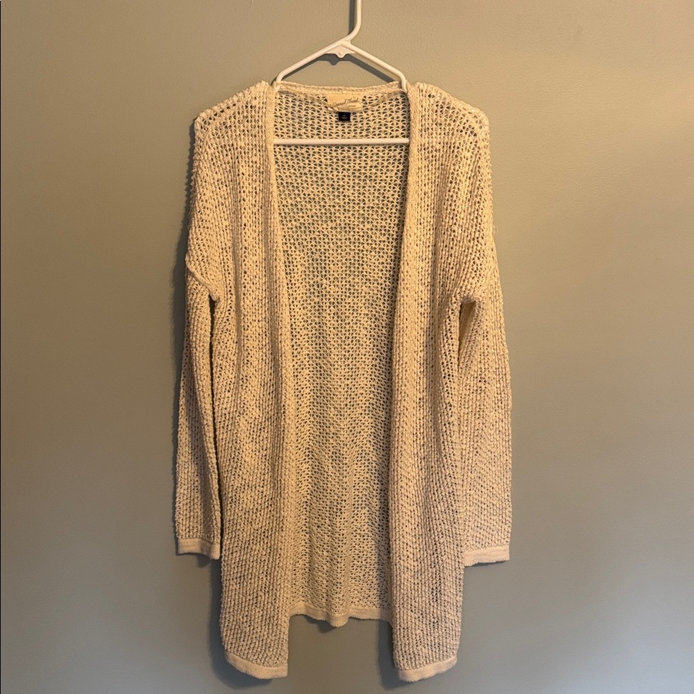 Universal Thread Creme Cardigan Swim Cover Up